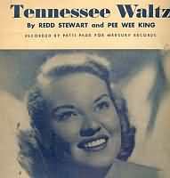 Tennessee Waltz ----- Patti Page ----- 
Patti Page war eine amerikanische Countrysngerin deren grsster Hit "Tennessee Waltz" aus dem Jahr 1950 war.<br>
Von diesem Lied wurden insgesamt mehr als zehn Millionen Schallplatten verkauft.<br>
Der Sngerin welche im Alter von 85 Jahren vestorben ist wurde nach Ihrem Tod ein Grammy Award verliehen.<br>
