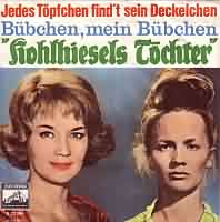 Jedes Tpfchen find sein Deckelchen ----- Lieselotte Pulver ----- 
"Jedes Tpfchen find sein Deckelchen" ist ein Lied welches von Liselotte Pulver 1962 in dem Film "Kohlhieses Tchter" gesungen wurde.<br>
Lieselotte Pulver hatte in diesem Film eine Doppelrolle, nmlich zum einen die der Liesel und zum anderen die der Susi Kohlhiesel gespielt.<br>
Das Lied wurde zusammen mit dem Lied "Bbchen, mein Bbchen" auf Schallplatte verffentlicht.<br>
